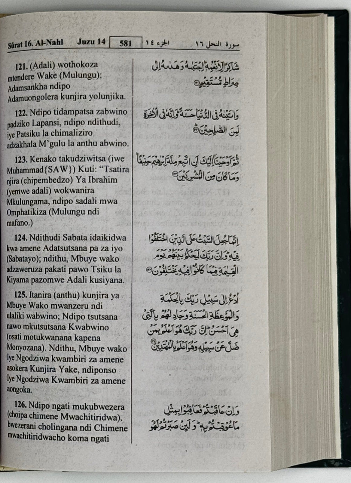 The Holy Quran (Arabic & Chichewa Translation)