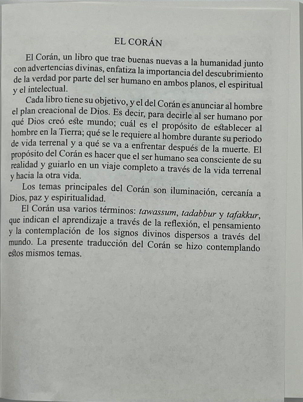 El Corán (Spanish Translation of the Holy Quran)