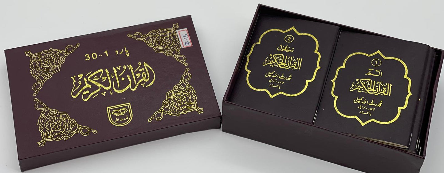 Complete 30 Juz' Set of the Holy Quran (Qudratullah)