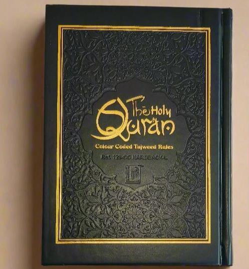 The Holy Quran Colour Coded Tajweed Rules (15 lined)