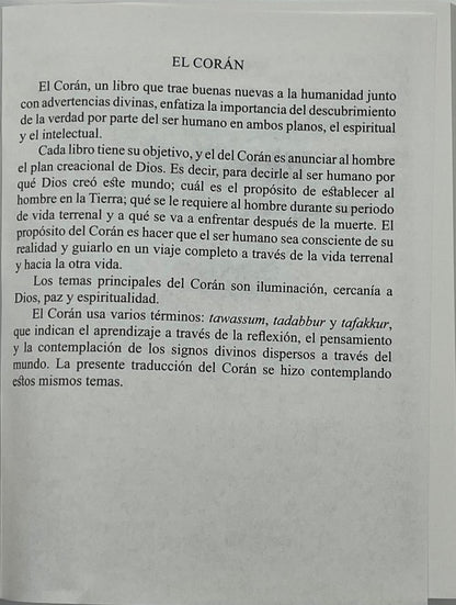 El Corán (Spanish Translation of the Holy Quran)