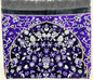 Deluxe Adult Purple & White Islamic Prayer Mat – Floral Arch Design Sajjadah