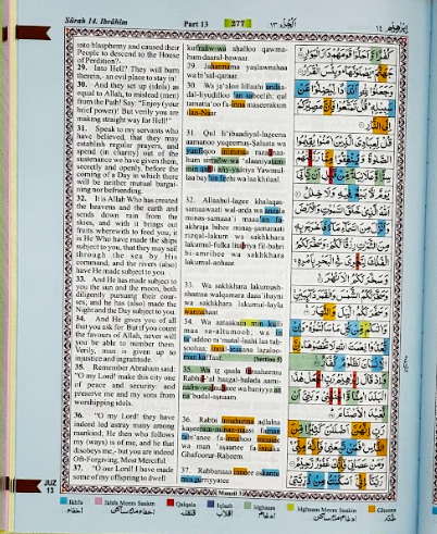 The Holy Quran – Colour Coded Tajweed & Translation