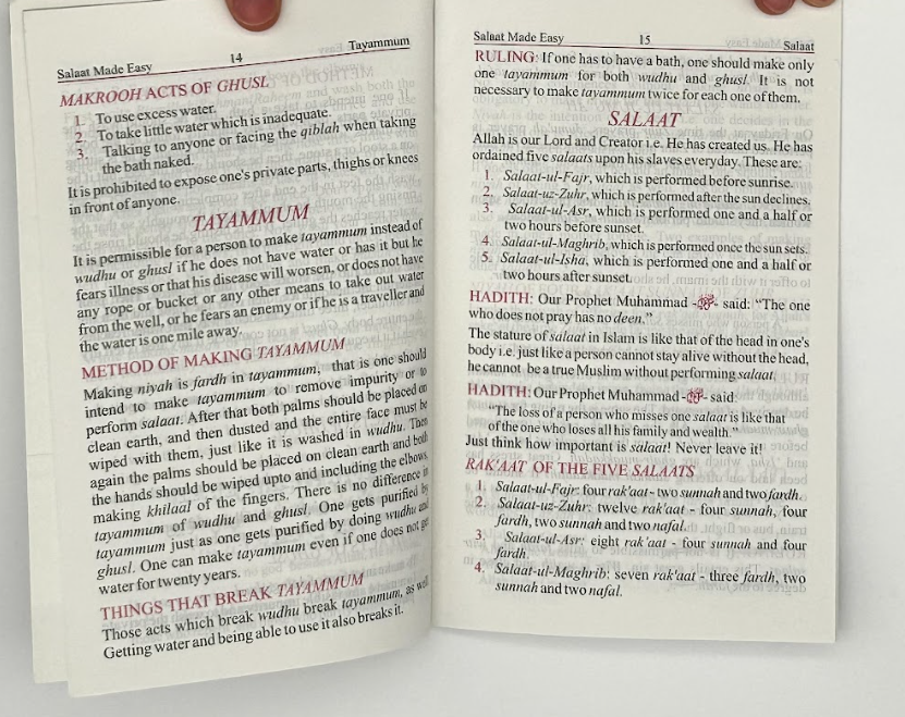 Salaat Made Easy with Forty Masnoon Duas