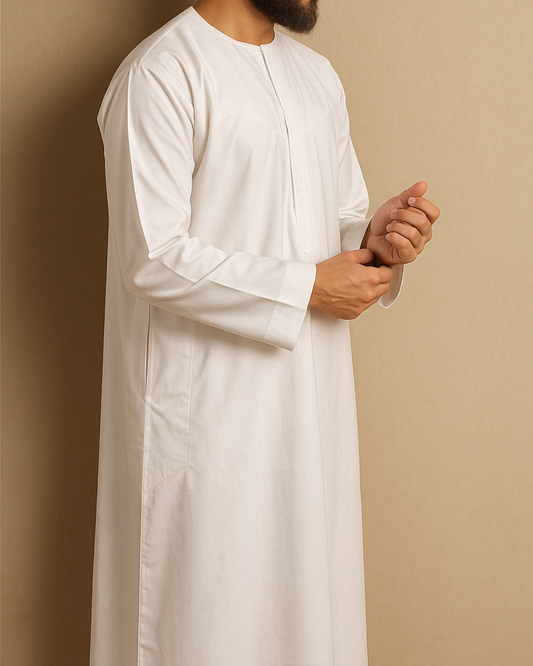 White Omani Thobe